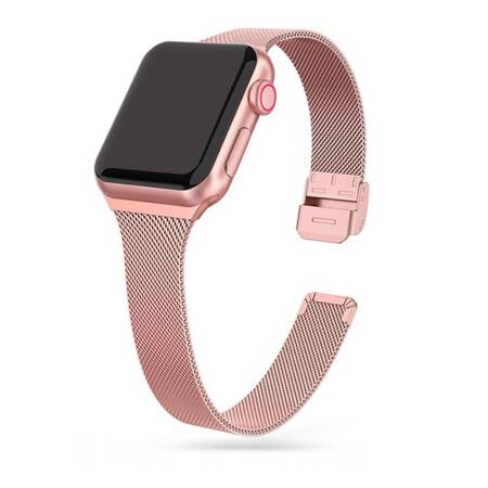 TECH-PROTECT THIN MILANESE APPLE WATCH 4 / 5 / 6 / 7 / 8 / 9 / SE (38 / 40 / 41 MM) ROSE GOLD